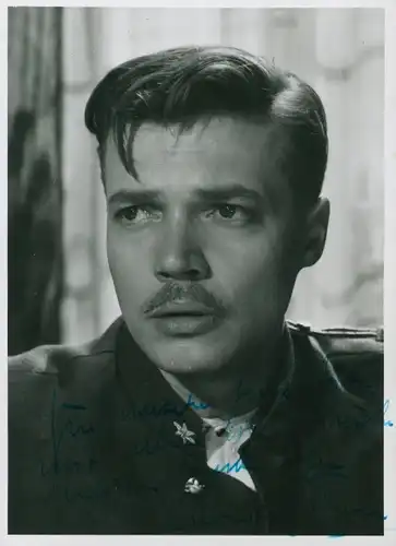 Foto Schauspieler Karlheinz Böhm, Portrait, Autogramm
