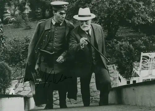 Foto Filmszene, Theodor Chindler, Schauspieler Jan Niklas, Autogramm