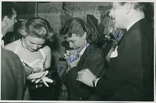 Foto Schauspielerin Maria Schell, Portrait, Autogramm