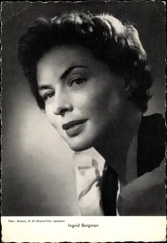 Ak Schauspielerin Ingrid Bergman, Portrait