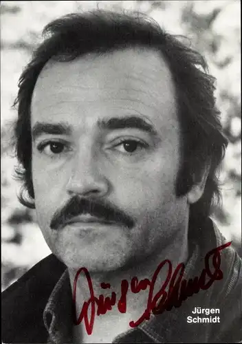 Ak Schauspieler Jürgen Schmidt, Portrait, Autogramm