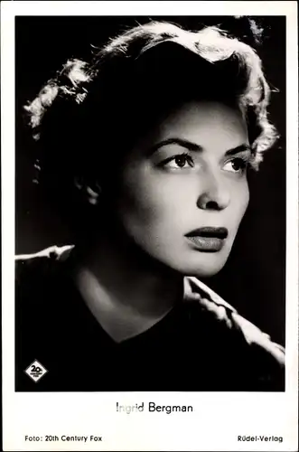 Ak Schauspielerin Ingrid Bergman, Portrait