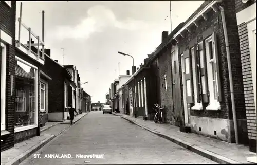 Ak Sint Annaland Zeeland Niederlande, Nieuwstraat