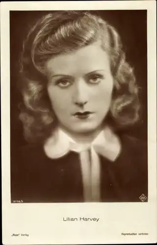 Ak Schauspielerin Lilian Harvey, Portrait