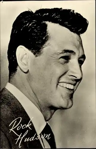 Ak Schauspieler Rock Hudson, Portrait