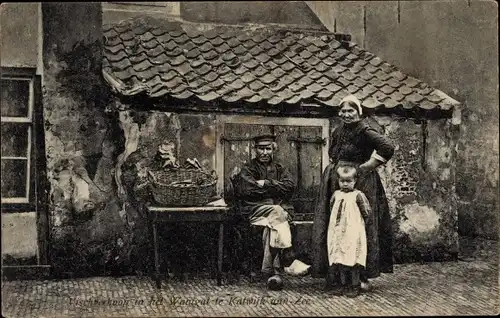 Ak Katwijk aan Zee Südholland Niederlande, Vischverkoop