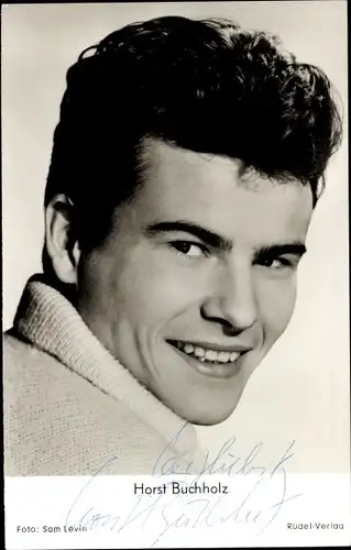 Ak Schauspieler Horst Buchholz, Portrait, Autogramm