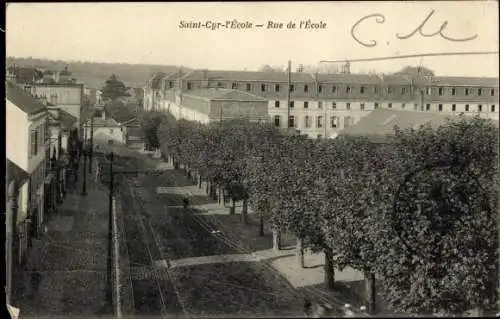 Ak Saint Cyr l'Ecole Yvelines, Rue de l'Ecole