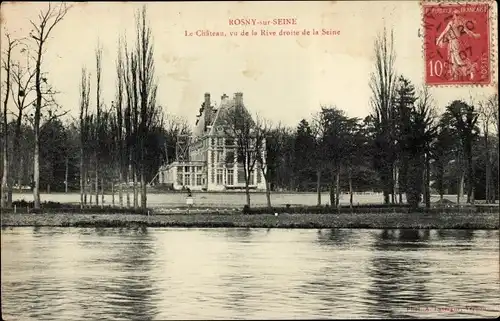 Ak Rosny sur Seine Yvelines, Schloss