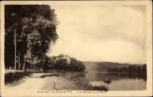 Ak Rosny sur Seine Yvelines, Die Ufer der Seine