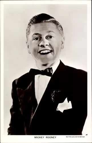 Ak Schauspieler Mickey Rooney, Portrait