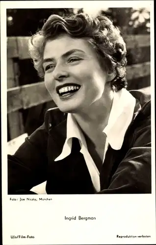 Ak Schauspielerin Ingrid Bergman, Portrait, UFA Film