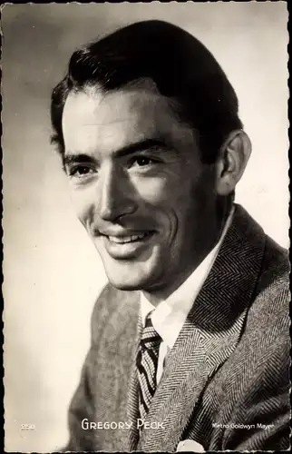 Ak Schauspieler Gregory Peck, Portrait
