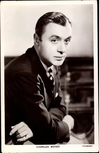 Ak Schauspieler Charles Boyer, Portrait