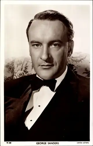 Ak Schauspieler George Sanders, Portrait