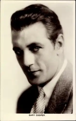 Ak Schauspieler Gary Cooper, Portrait