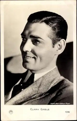 Ak Schauspieler Clark Gable, Portrait