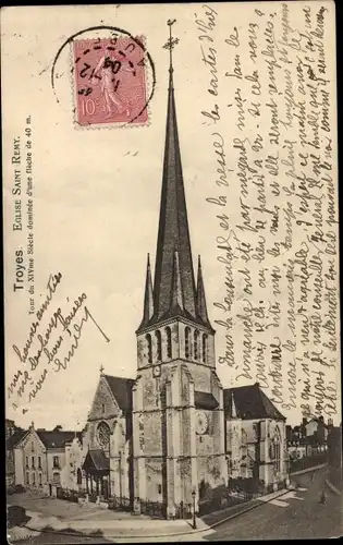 Ak Troyes-Aube, Saint-Remi, Die Kirche