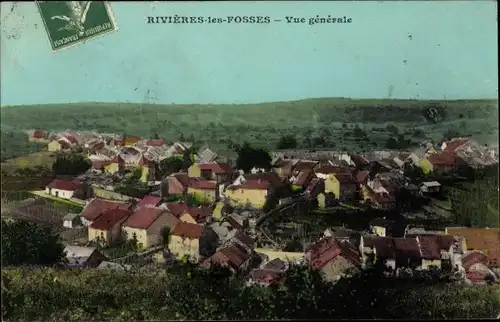 Ak Rivière les Fosses Haute Marne, Gesamtansicht