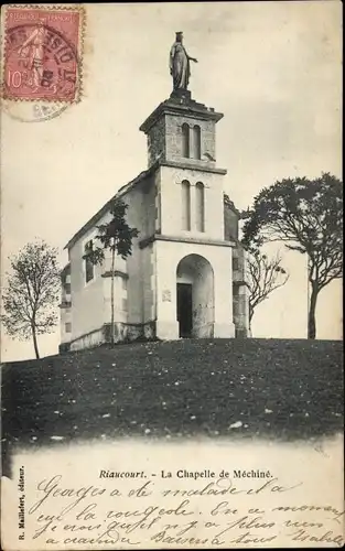 Postkarte Riaucourt Haute Marne, Kapelle von Mechine