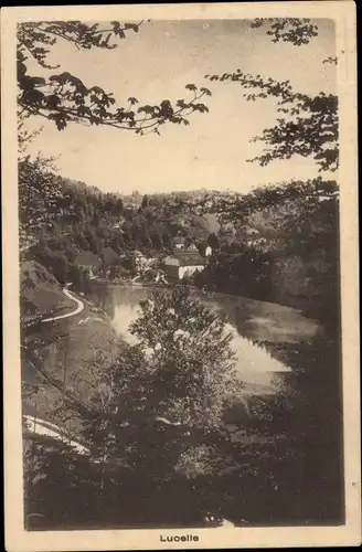 Ak Lucelle Elsass Haut Rhin, Gesamtansicht