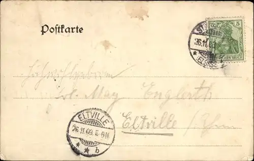 Ak Strasbourg Straßburg Elsass Bas Rhin, Kaiserpalast