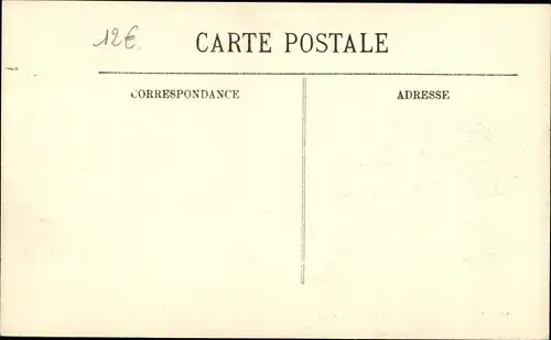 Ak Paris V., Überschwemmung 1910, Blick von der Rue du Haut Pavé