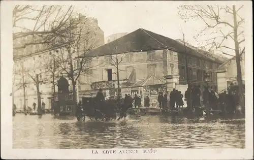 Foto Ak Paris VII., La Crue, Avenue Rapp