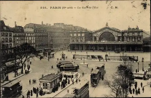 Ak Paris X., Gare de l'Est