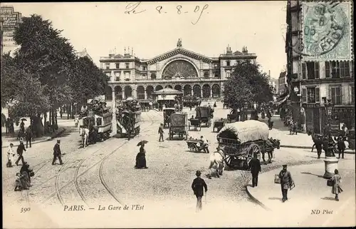 Ak Paris X., Gare de l'Est