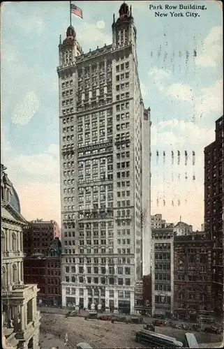 Ak New York City USA, Park Row Building