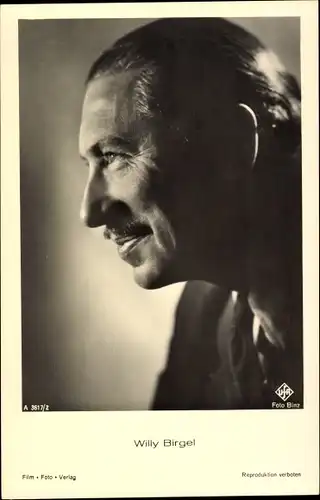 Ak Schauspieler Willy Birgel, Portrait im Profil