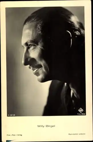 Ak Schauspieler Willy Birgel, Portrait im Profil