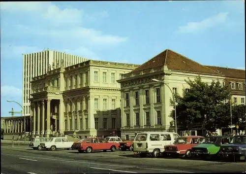 Ak Berlin Mitte, Unter den Linden, Palais, Operncafé, Autos