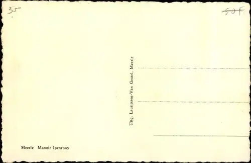 Ak Meerle Hoogstraten Hoogstraeten Flandern Antwerpen, Manoir Ipenrooy