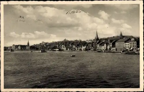 Ak Flensburg in Schleswig Holstein, Hafen