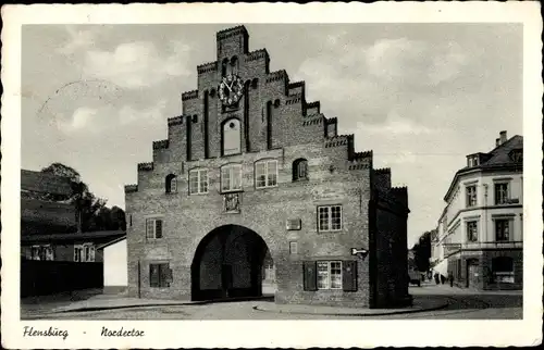 Ak Flensburg in Schleswig Holstein, Nordertor