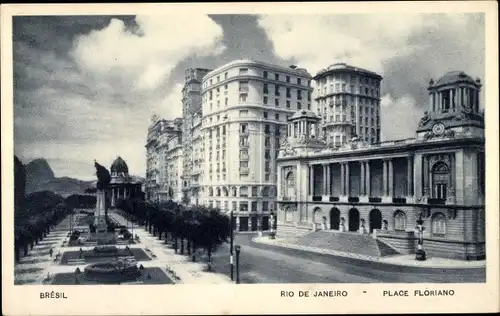 Ak Rio de Janeiro Brasilien, Place Floriano
