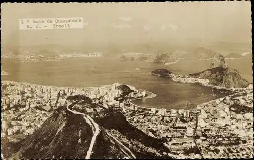 Ak Bahia Brasilien, Baia de Guanabara, Panorama