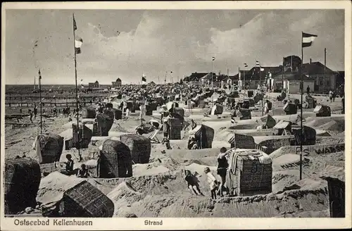 Ak Ostseebad Kellenhusen in Holstein, Strandleben