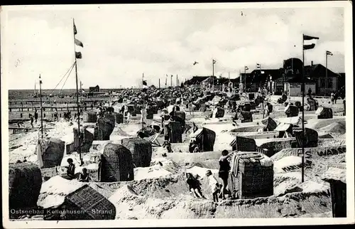 Ak Ostseebad Kellenhusen in Holstein, Strandleben