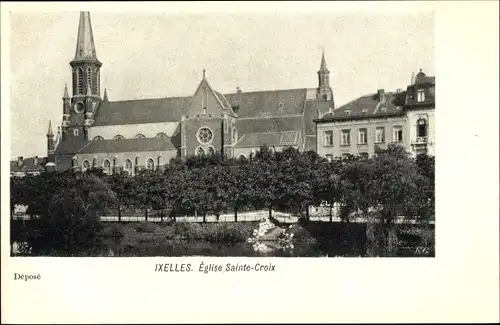 Ak Ixelles Elsene Brüssel Brüssel Belgien, Kirche Sainte-Croix