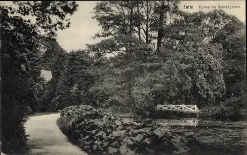 Ak Eutin Ostholstein, Schlossgarten, Bank