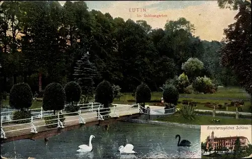 Ak Eutin in Ostholstein, Schlossgarten, Großherzogliches Schloss