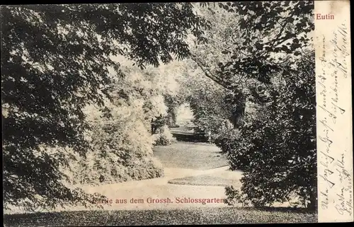 Ak Eutin in Ostholstein, Großh. Schlossgarten