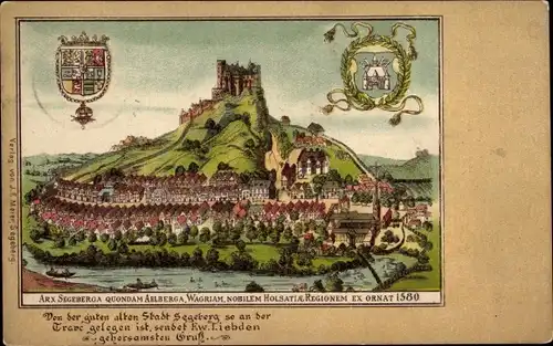 Wappen Ak Bad Segeberg in Holstein, Segeberg um 1580