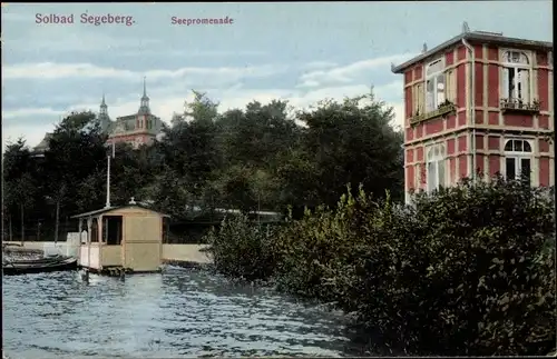 Ak Bad Segeberg in Holstein, Seepromenade