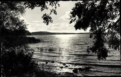 Ak Malente in Ostholstein, Kellersee, Abend