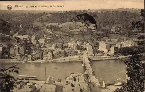 Ak Dinant Wallonie Namur, Le Pont, Faubourg de Saint Medard