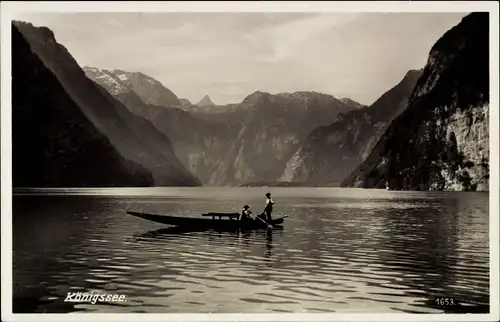 Ak Königsee Königssee Oberbayern, Boot